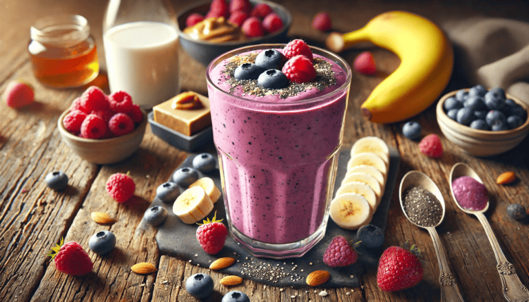 The Perfect Mixed Berry Banana Smoothie for